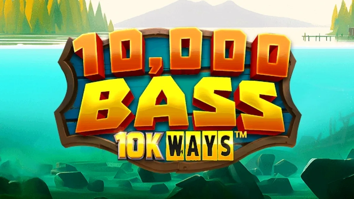 Interface do jogo 10,000 Big Bass 10K Ways com temática de pesca